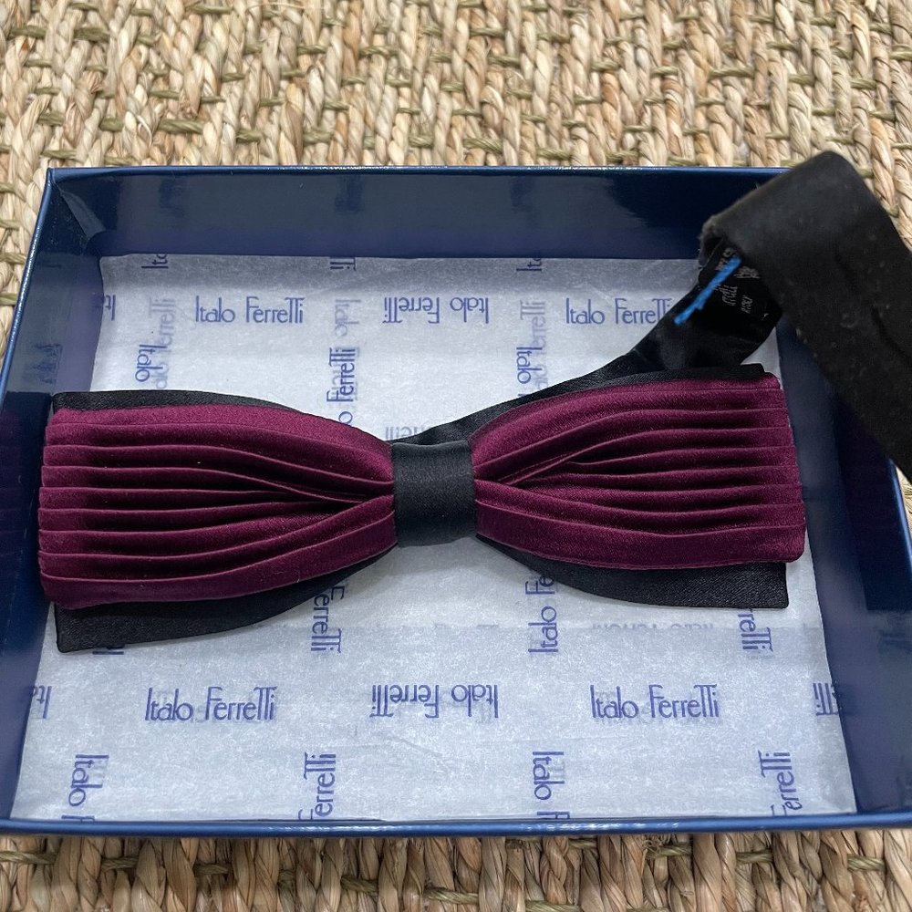 Italo Ferretti Satorial Cigar Style Silk Bowtie